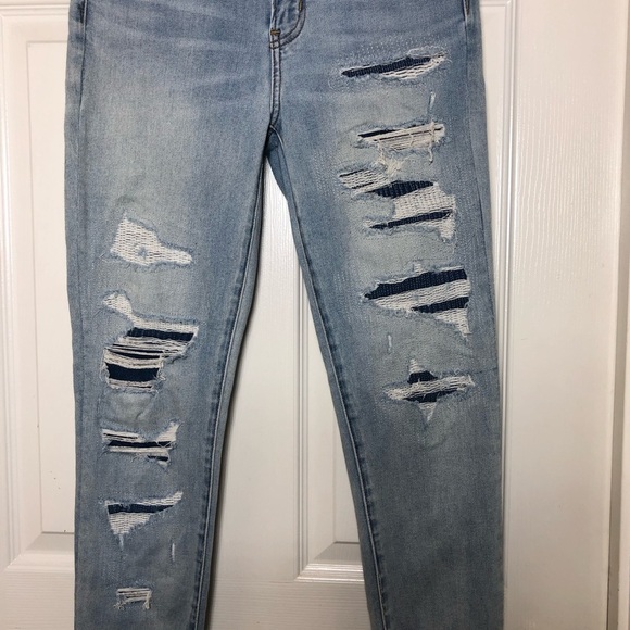 American Eagle Outfitters Nex(T) Level Stretch Tapered High Rise Blue Jegging 8R - Picture 3 of 16